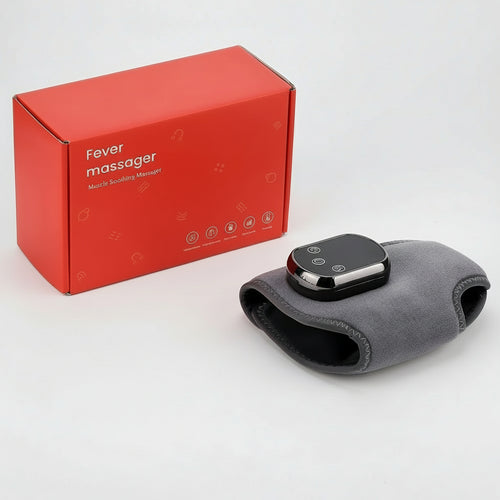 Electric Foot Ankle Massager with Heat & Vibration Cordless Heating Pad Ankle Wrap for Sports Recovery Warm Support Brace Belt