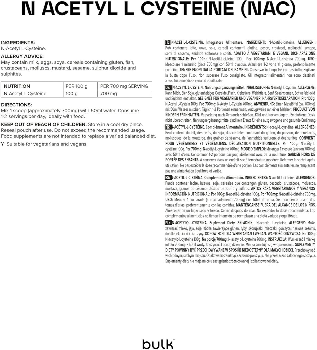 Pure N Acetyl L Cysteine (NAC) Powder, 100 G, Packaging May Vary