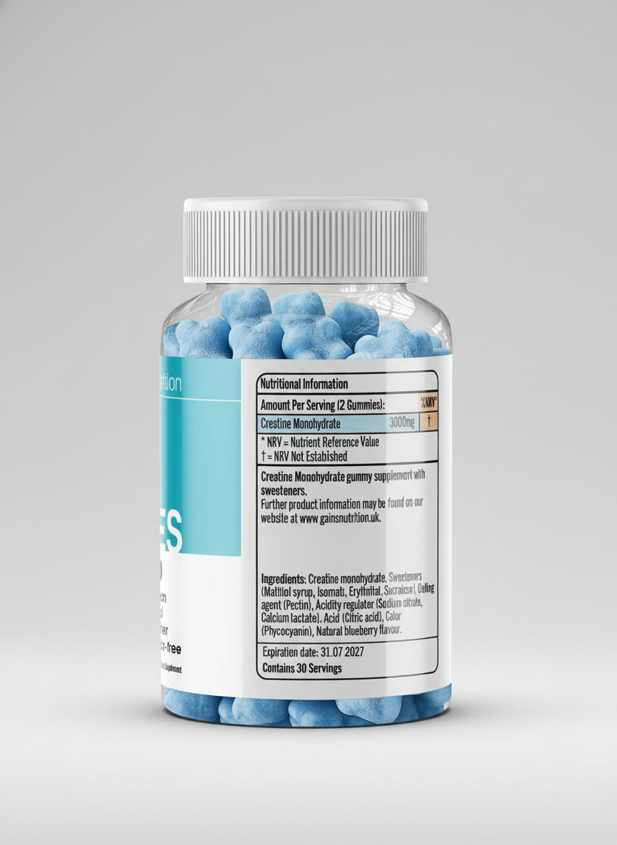 GN Creatine Gummies | 60 Chewable Creatine Gummies for Men & Women - 3000Mg Creatine-Monohydrate per Serving | Berry Flavour, Non-Gmo & Suitable for Vegans & Vegetarians